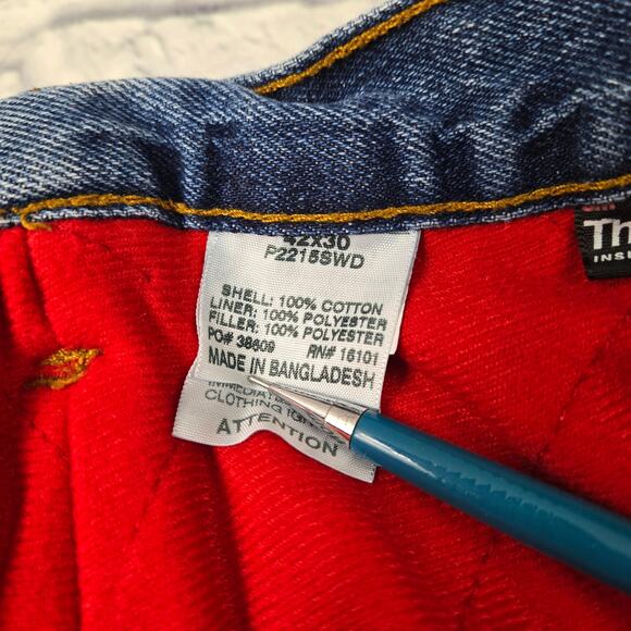 Berne Lined Men's Jeans Thinsulate Fleece 42x30 Carpenter Farm Workwear Outdoor - Picture 13 of 16